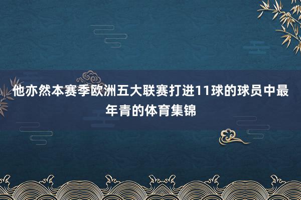 他亦然本赛季欧洲五大联赛打进11球的球员中最年青的体育集锦