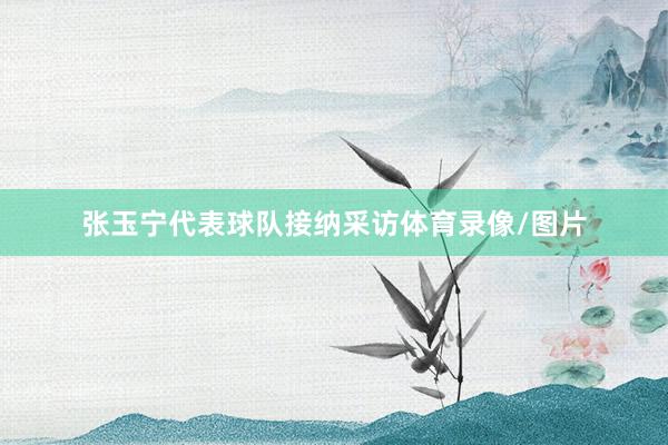 张玉宁代表球队接纳采访体育录像/图片