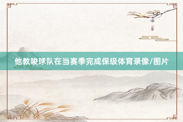 他教唆球队在当赛季完成保级体育录像/图片