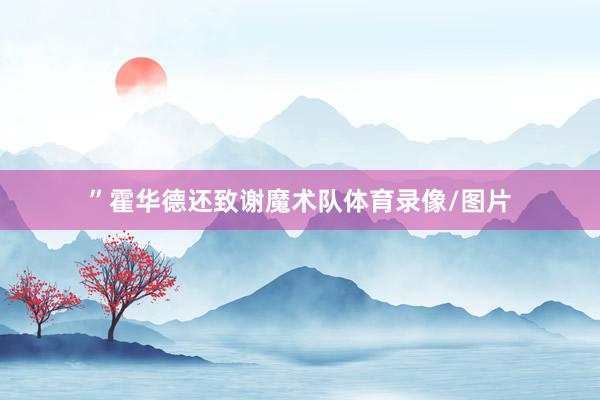 ”霍华德还致谢魔术队体育录像/图片