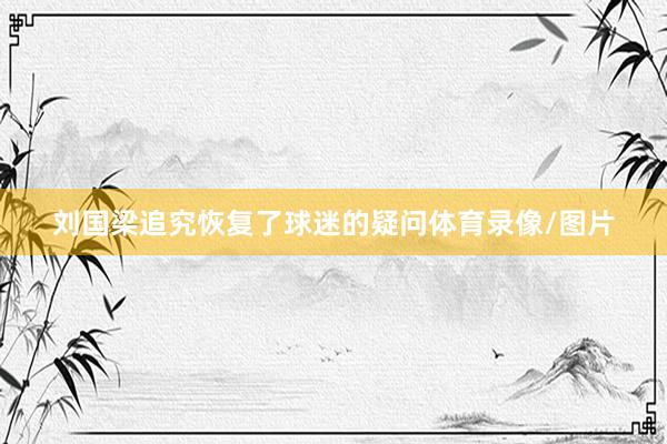 刘国梁追究恢复了球迷的疑问体育录像/图片