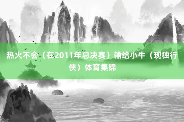 热火不会（在2011年总决赛）输给小牛（现独行侠）体育集锦
