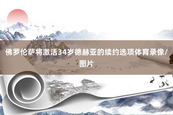 佛罗伦萨将激活34岁德赫亚的续约选项体育录像/图片