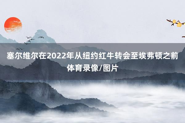 塞尔维尔在2022年从纽约红牛转会至埃弗顿之前体育录像/图片