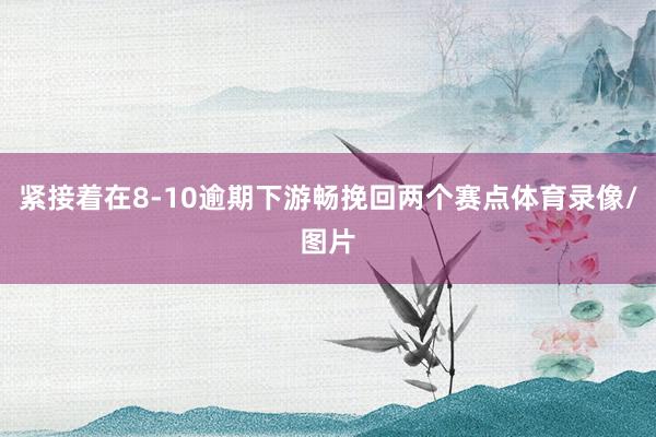 紧接着在8-10逾期下游畅挽回两个赛点体育录像/图片