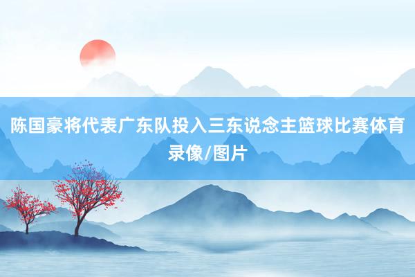 陈国豪将代表广东队投入三东说念主篮球比赛体育录像/图片