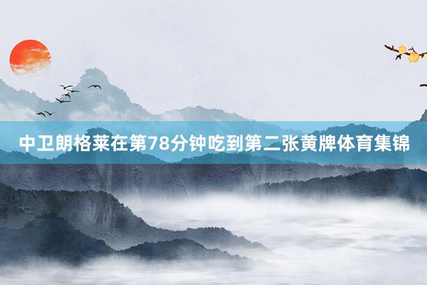 中卫朗格莱在第78分钟吃到第二张黄牌体育集锦