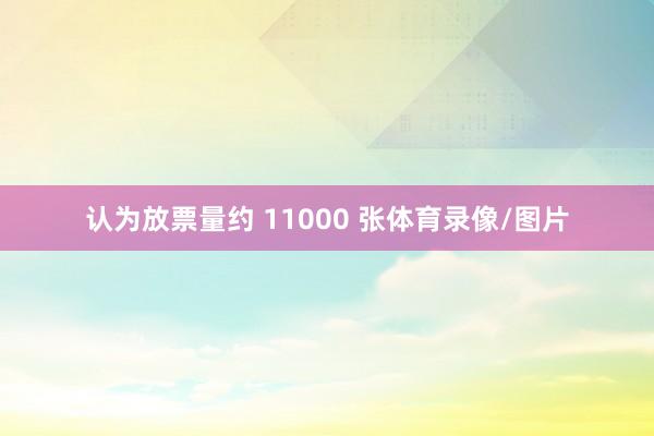 认为放票量约 11000 张体育录像/图片
