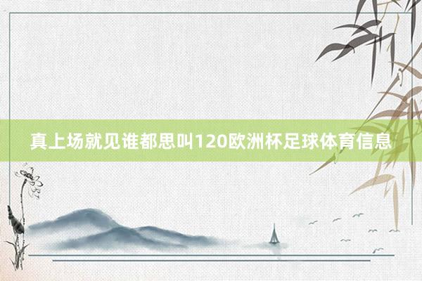真上场就见谁都思叫120欧洲杯足球体育信息