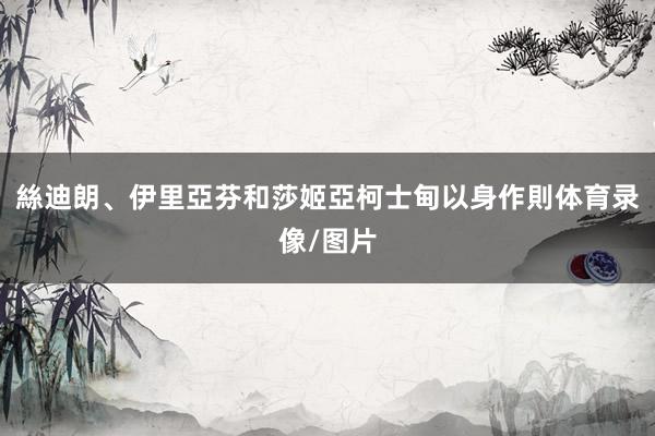 絲迪朗、伊里亞芬和莎姬亞柯士甸以身作則体育录像/图片
