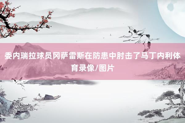 委内瑞拉球员冈萨雷斯在防患中肘击了马丁内利体育录像/图片