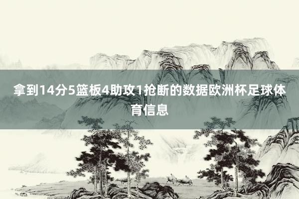 拿到14分5篮板4助攻1抢断的数据欧洲杯足球体育信息