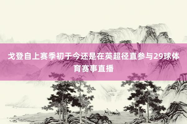 戈登自上赛季初于今还是在英超径直参与29球体育赛事直播