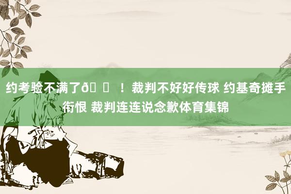约考验不满了😠！裁判不好好传球 约基奇摊手衔恨 裁判连连说念歉体育集锦