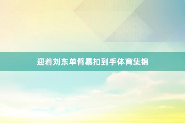 迎着刘东单臂暴扣到手体育集锦