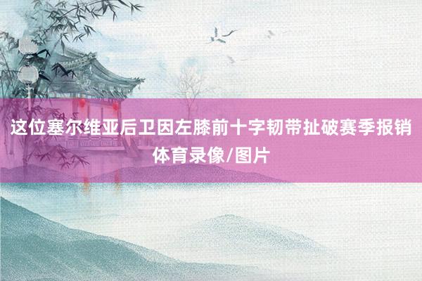 这位塞尔维亚后卫因左膝前十字韧带扯破赛季报销体育录像/图片