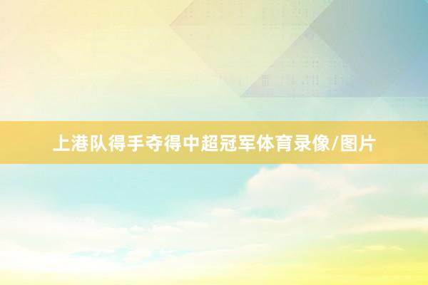 上港队得手夺得中超冠军体育录像/图片