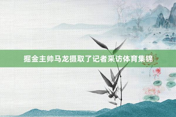 掘金主帅马龙摄取了记者采访体育集锦