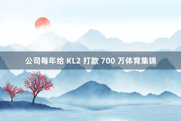 公司每年给 KL2 打款 700 万体育集锦